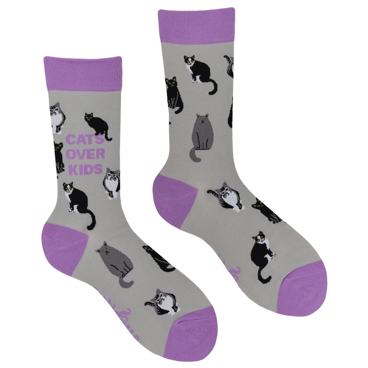 Cats over kids socks - funny socks for Cat Lovers | Laughing Sisters UK