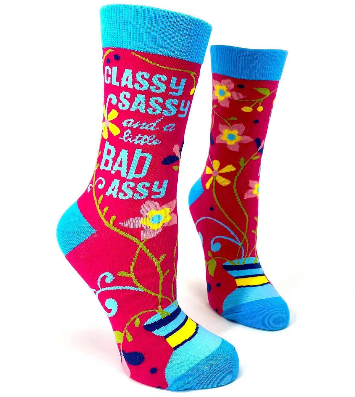 Classy, sassy and a little Bad Assy Socks - funny socks for strong women | Laughing Sisters UK