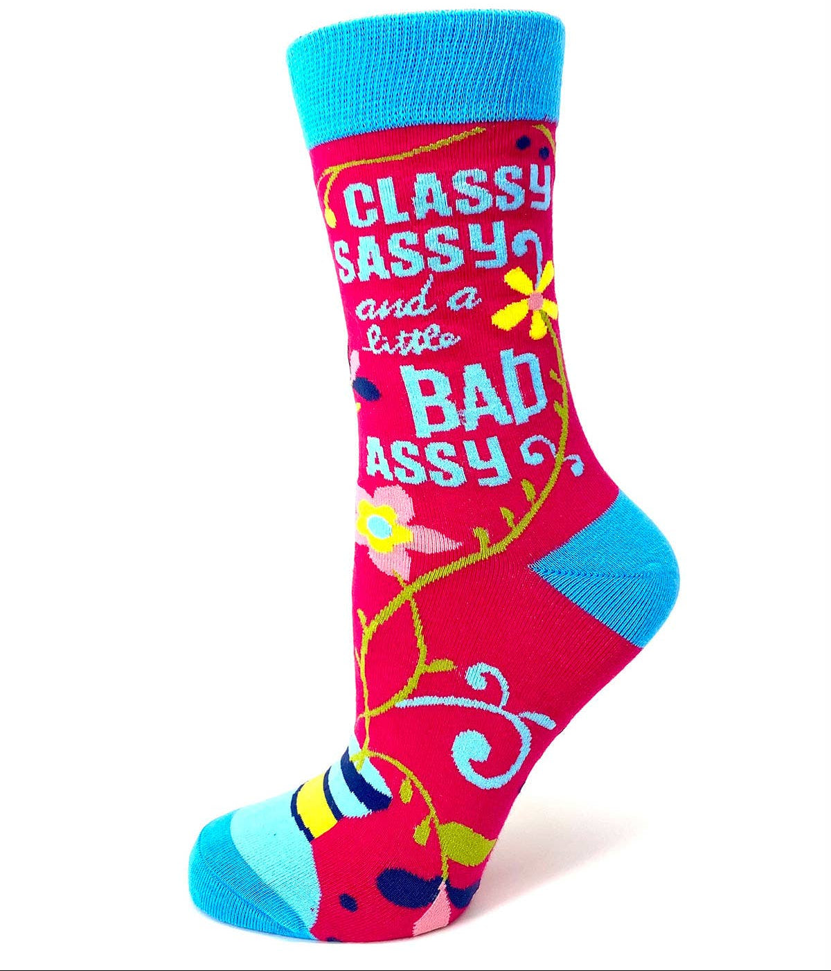 Classy, sassy and a little Bad Assy Socks - funny socks for strong women | Laughing Sisters UK