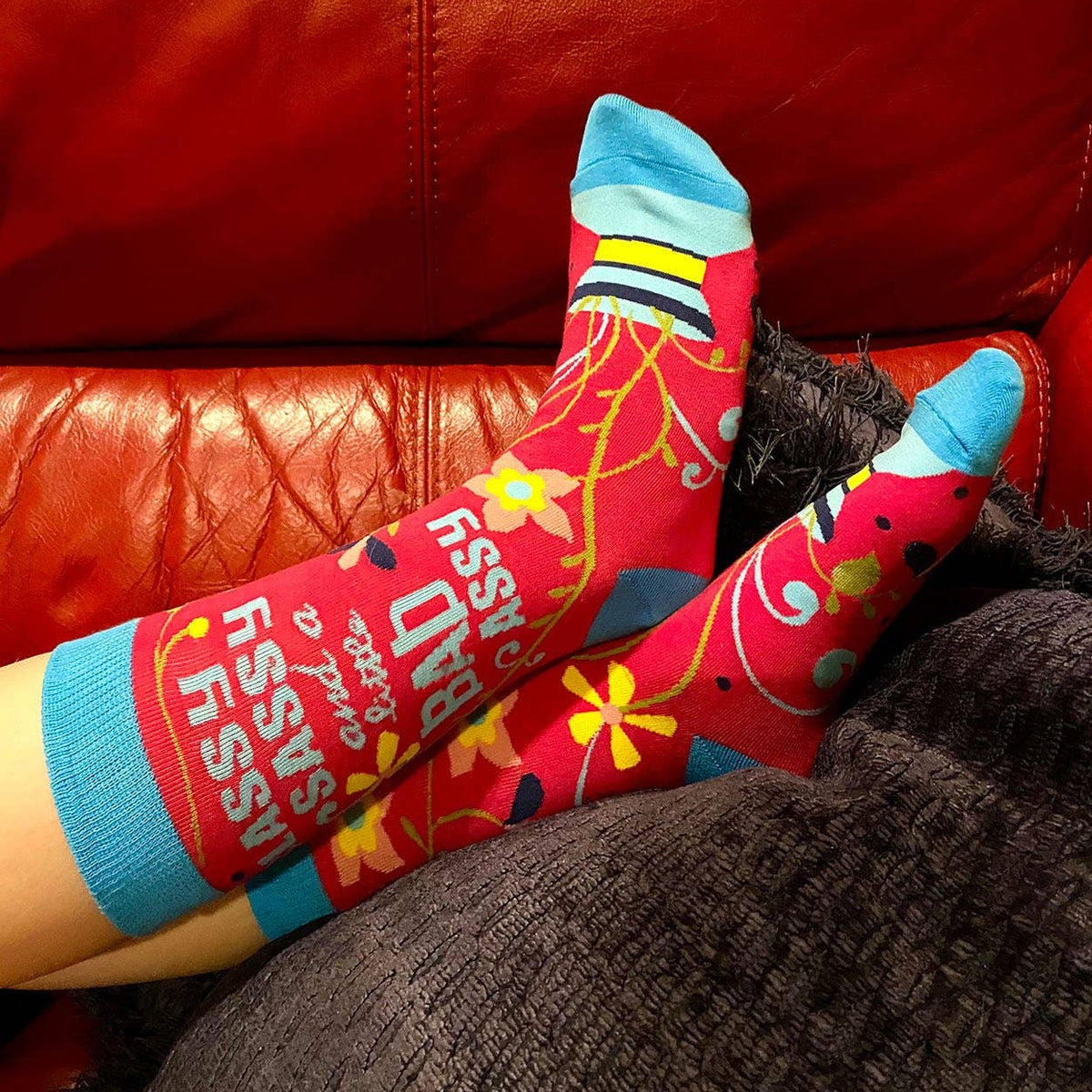 Classy, sassy and a little Bad Assy Socks - funny socks for strong women | Laughing Sisters UK