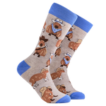 Cowboy Capybara Socks - Fun women's socks for wannabe cowgirls | Laughing Sisters UK