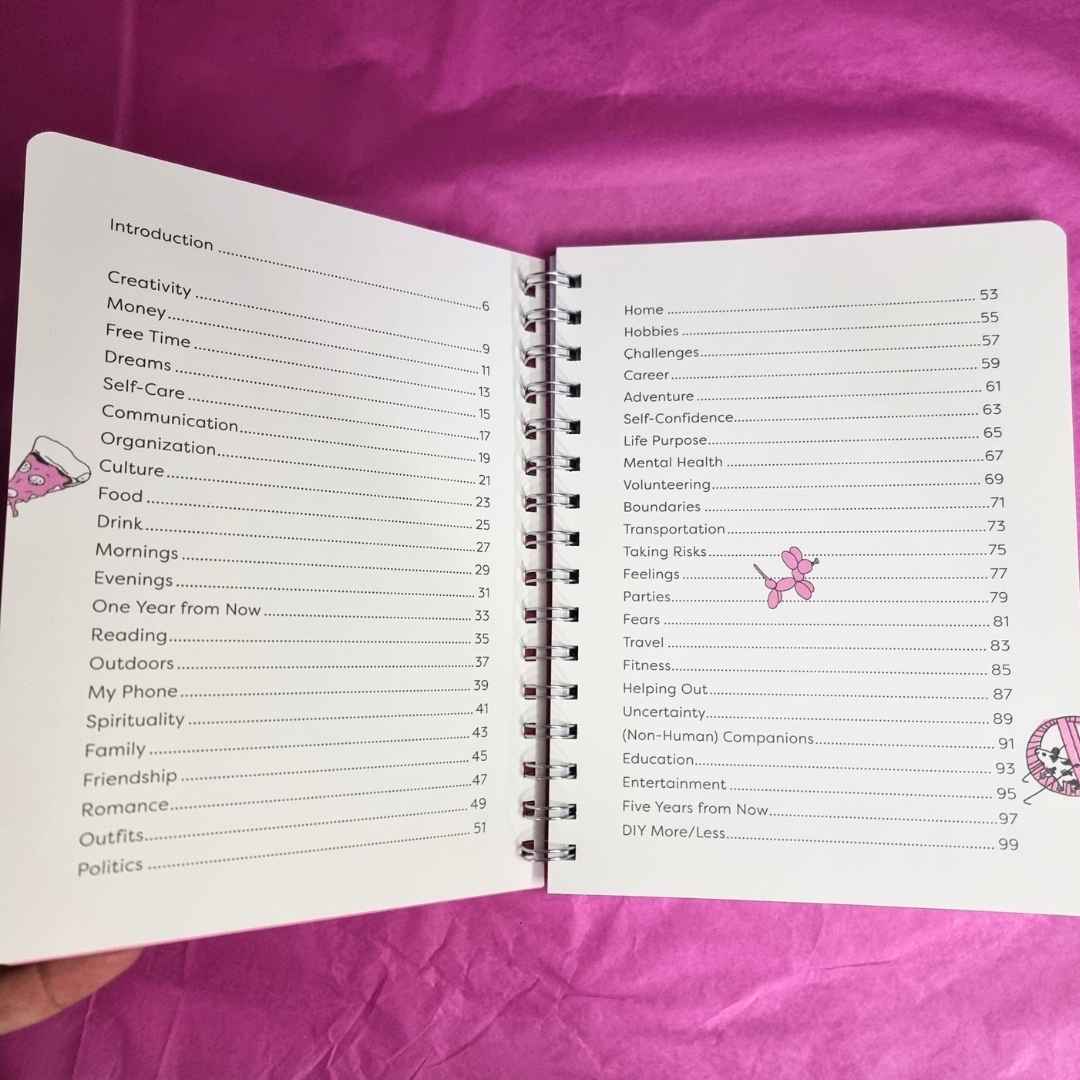 More or Less Self Help Journal by Julia Rothman | Laughing Sisters UK