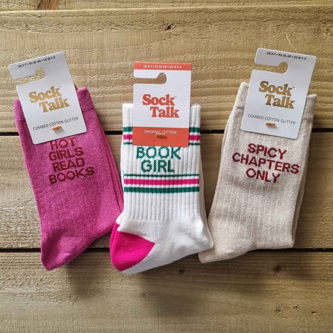 Book Girl socks gift set - funny socks for book lovers | Laughing Sisters UK
