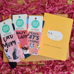 Crazy Cat Lady Note Pad & Socks Gift