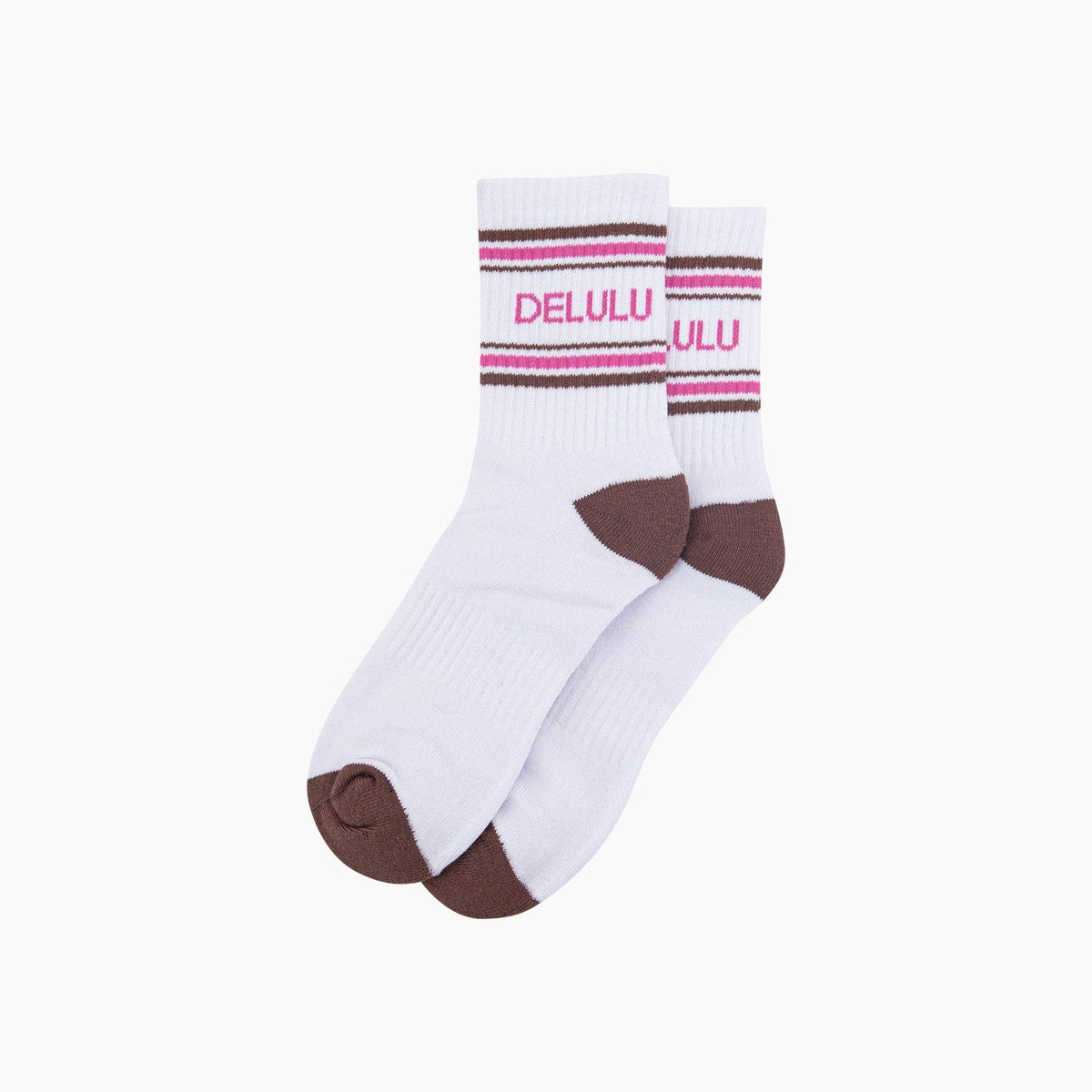 Delulu Organic Cotton Sports Socks - funny gift for your bestie | Laughing Sisters UK