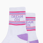 Dream On Organic Cotton Sports Socks - funny socks for strong women | Laughing Sisters UK