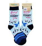 Feeling a tad stabby today - funny women's socks | Laughing Sisters UK