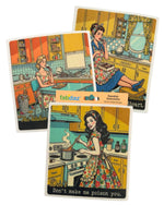 Funny Retro Housewife Swedish Dishcloths - funny housewarming gift | Laughing Sisters UK