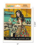 Funny Retro Housewife Swedish Dishcloths - funny housewarming gift | Laughing Sisters UK