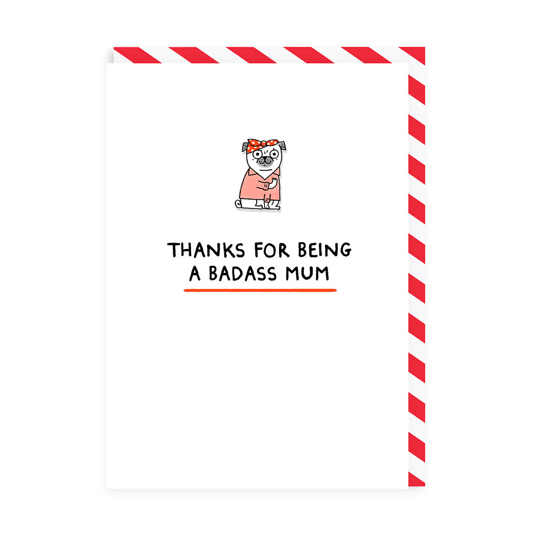 Badass Mum - Gemma Correll Mother's Day Card | Laughing Sisters UK