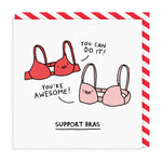 Support Bras - Greeting card by Gemma Correll | Laughing Sisters UK