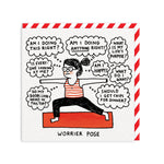 Worrier Pose - Greeting Card