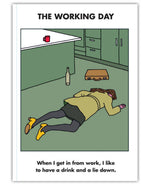 'Have a drink and lie down' A6 Notebook - Funny work stationery gift | Laughing Sisters UK