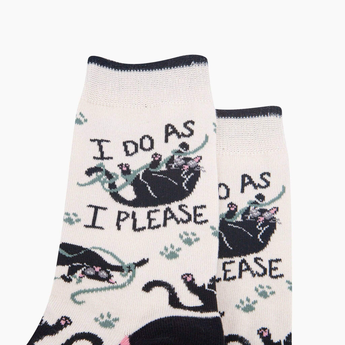 I do as I please - funny cat socks | Laughing Sisters UK