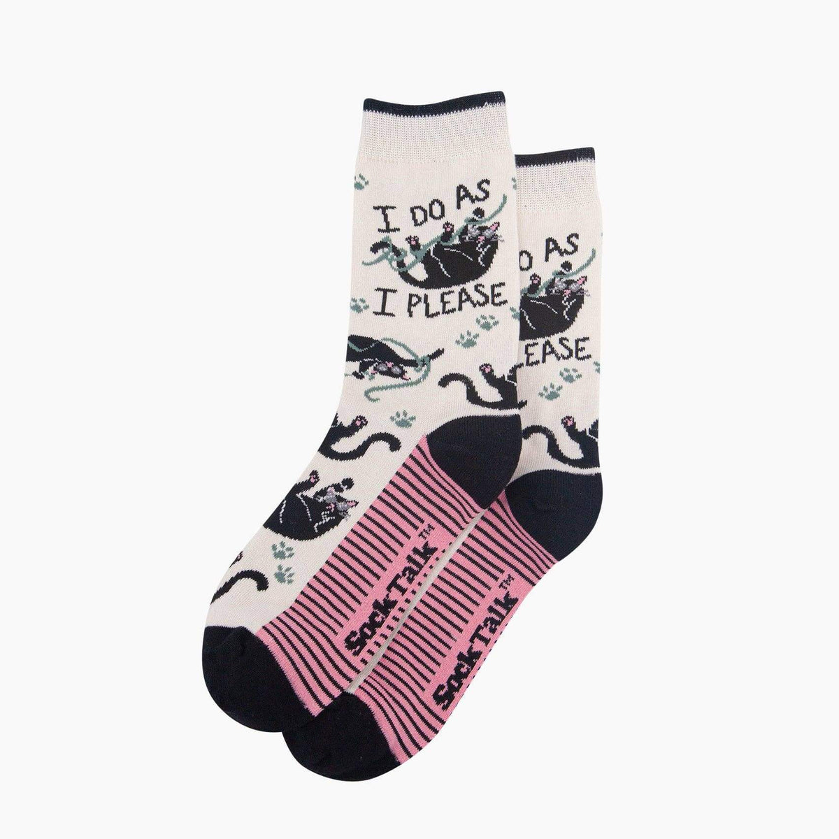I do as I please - funny cat socks | Laughing Sisters UK