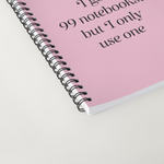 I got 99 notebooks but I only use one - funny A5 notebook | Laughing Sisters UK