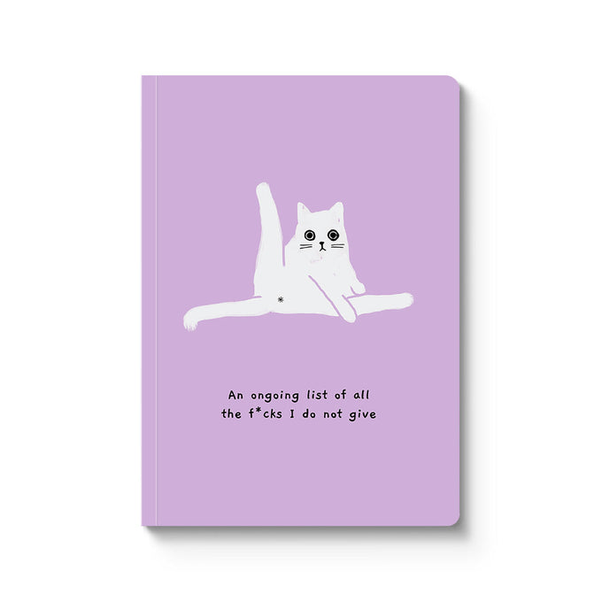 All the f*cks I do not give - funny Ken the Cat Notebook | Laughing Sisters UK
