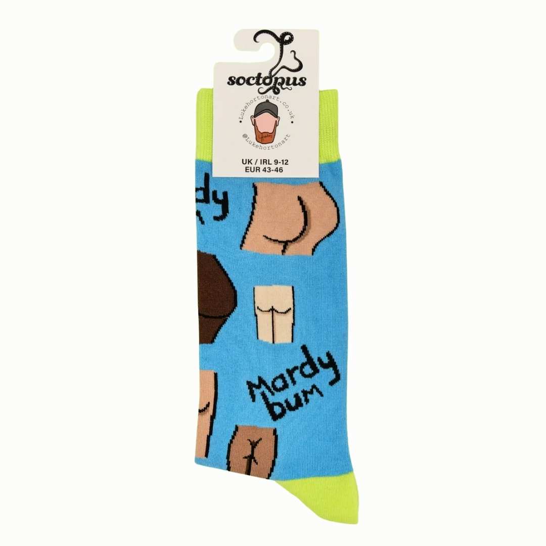 Mardy Bum Socks by Socktopus - funny socks for women | Laughing Sisters UK