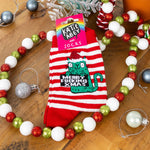 Merry Fucking Christmas - Katie Abey Cat Socks. Sweary Christmas Socks | Laughing Sisters UK