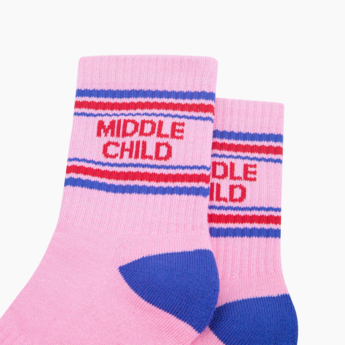 Middle Child Organic Cotton Sports Socks - funny gift for your sister | Laughing Sisters UK