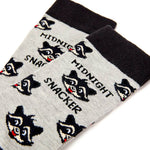 Midnight snacker racoon socks - funny socks | Laughing Sisters UK