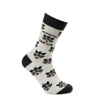 Midnight snacker racoon socks - funny socks | Laughing Sisters UK