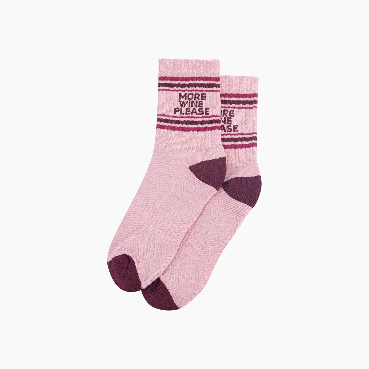 More Wine Please women's sports socks - funny gifts for wine lovers | Laughing Sisters UK
