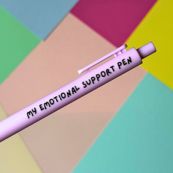 My emotional support pen - funny office stationery secret santa gifts | Laughing Sisters UK