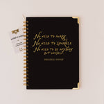 'No need' Virginia Woolf Quote Spiral Hardback Notebook | Laughing Sisters UK