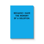 Memory of a Goldfish Notebook | Laughing Sisters