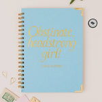 Obstinate Headstrong Girl - Jane Austen Literary Quote Hardback Notebook | Laughing Sisters UK