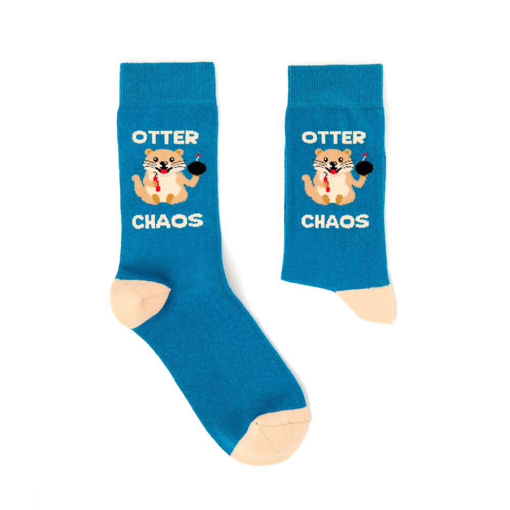Otter Chaos Socks - funny gift for your boss | Laughing Sisters UK