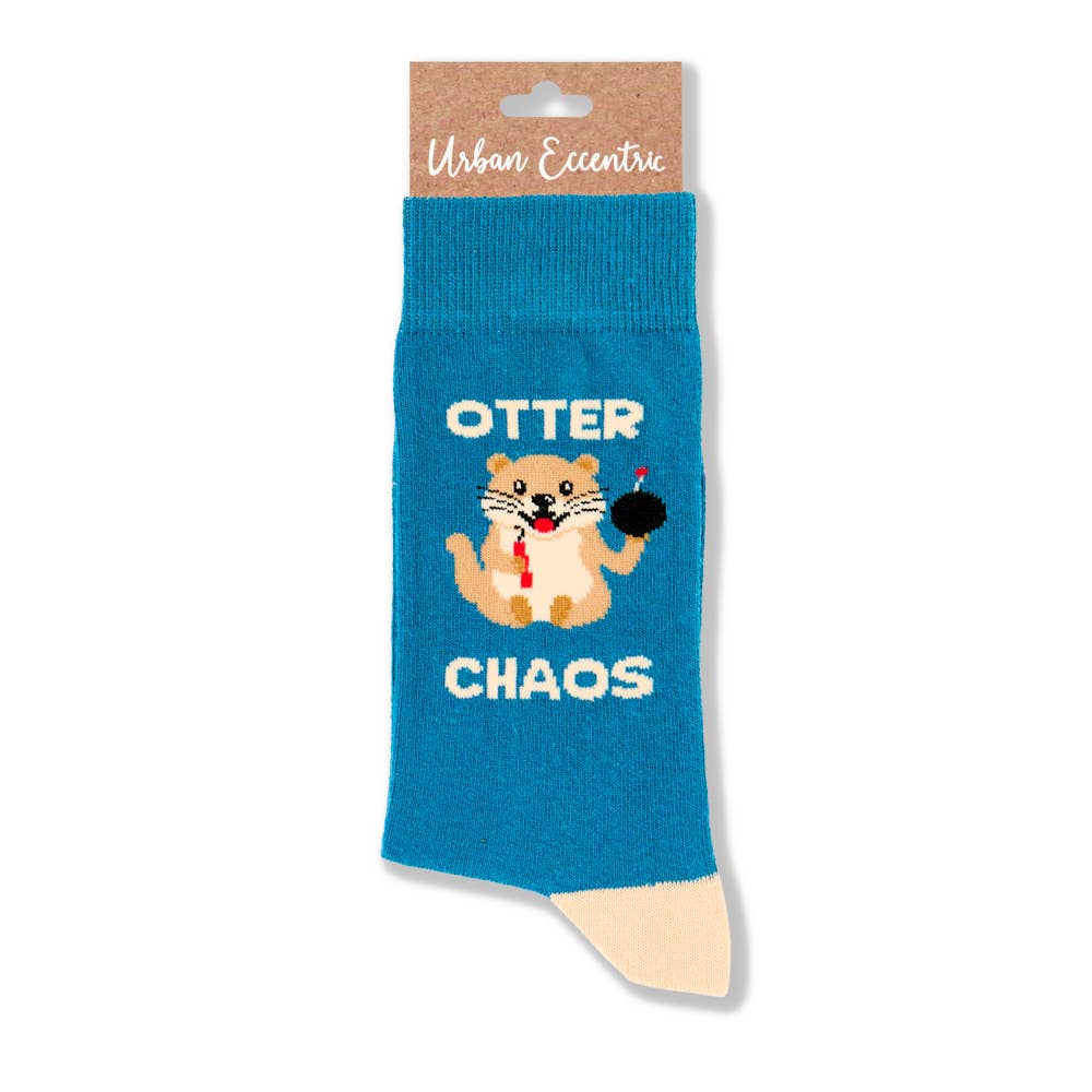 Otter Chaos Socks - funny gift for your boss | Laughing Sisters UK