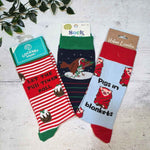Pigs & Puds Christmas Sock Bundle - funny xmas socks for men | Laughing Sisters UK