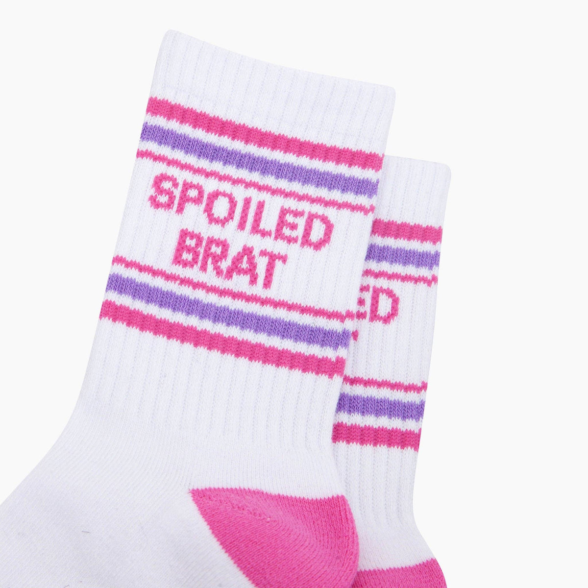 Spoiled Brat - Organic Cotton Sports Socks - Funny gift for daughter or girlfriend | Laughing Sisters UK