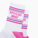 Spoiled Brat - Organic Cotton Sports Socks - Funny gift for daughter or girlfriend | Laughing Sisters UK