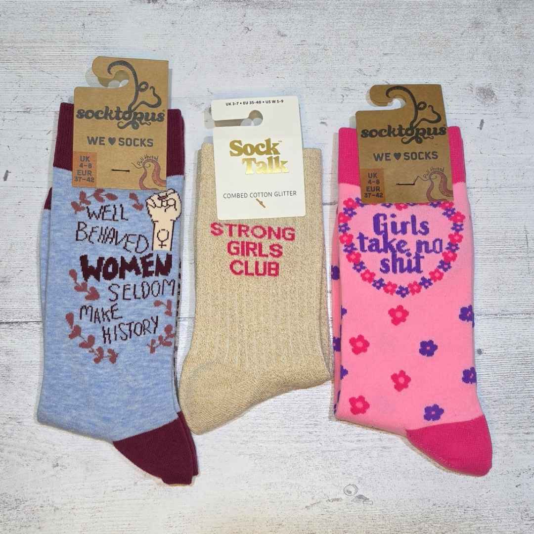 Strong Girls Club Sock Set - funky socks for strong women | Laughing Sisters UK