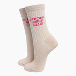 Strong Girls Club Socks - gifts for gym girls | Laughing Sisters UK