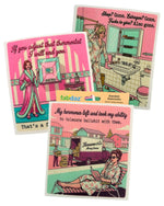 Sweary Menopause Sayings Dishcloths - relatable menopause gifts | Laughing Sisters UK