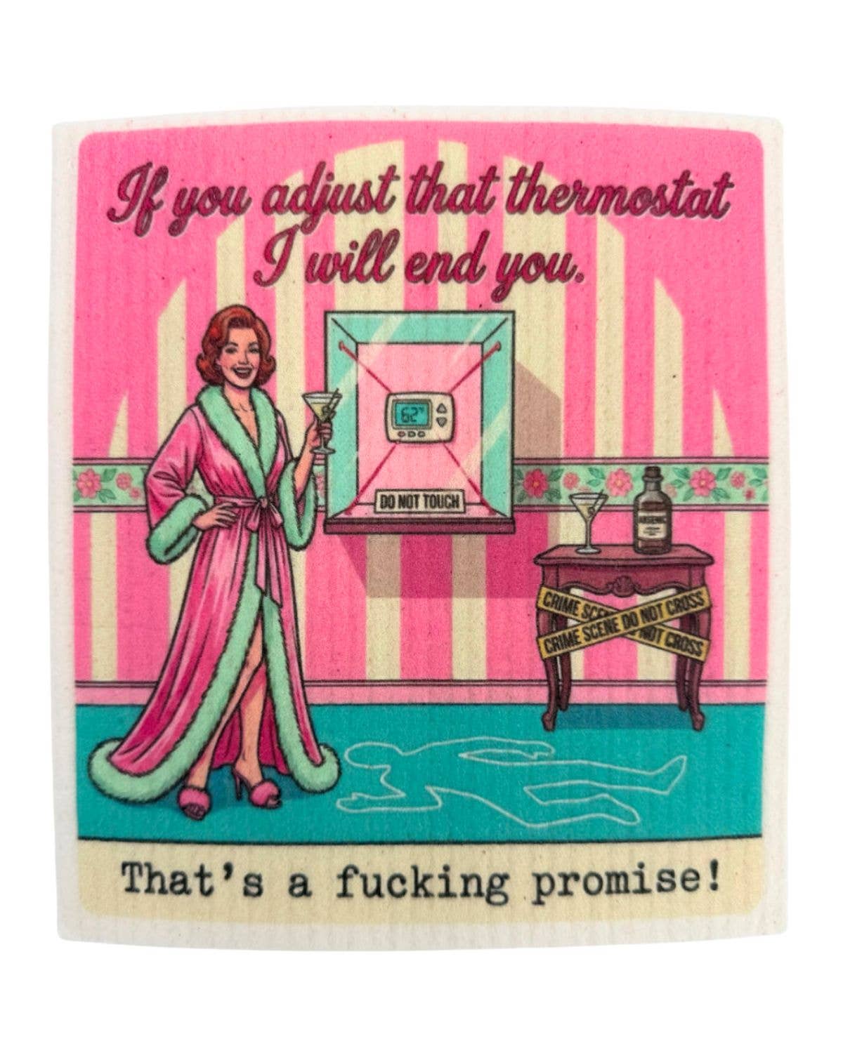 Sweary Menopause Sayings Dishcloths - relatable menopause gifts | Laughing Sisters UK