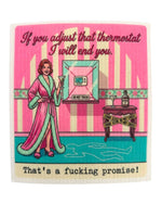 Sweary Menopause Sayings Dishcloths - relatable menopause gifts | Laughing Sisters UK
