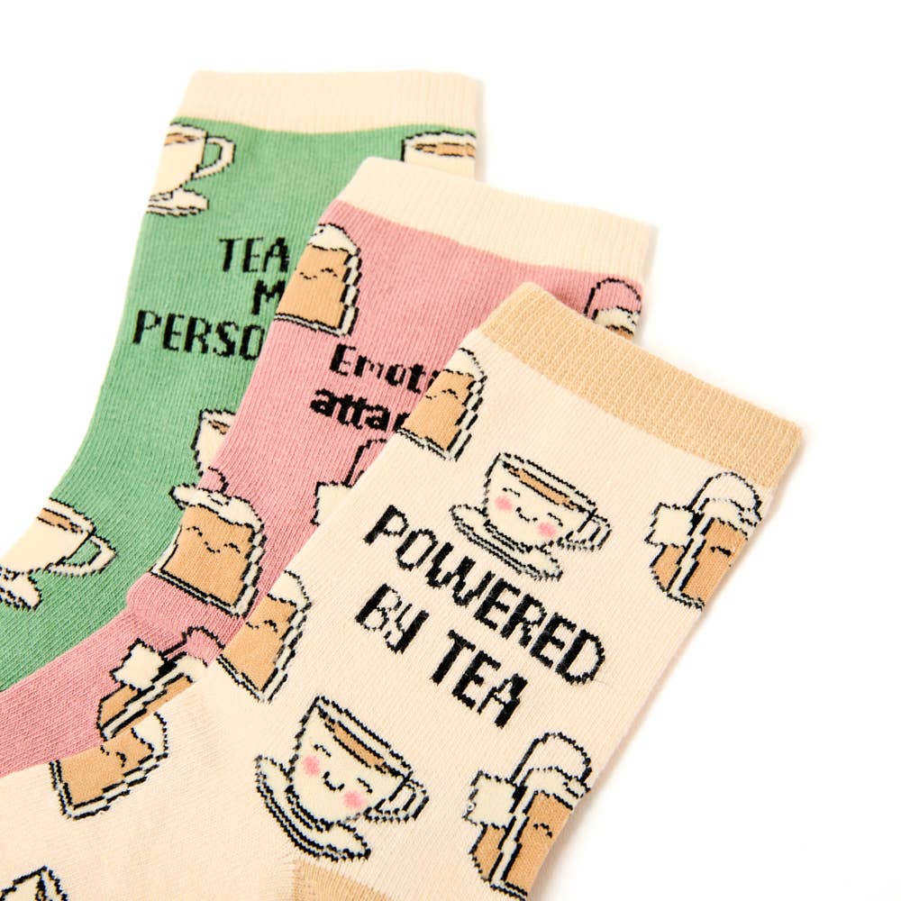 Tea Lovers Ladies Sock Gift Box - funny gifts for tea drinkers | Laughing Sisters UK