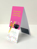 Wine Drinker Magnetic Bookmark - funny gift for book lovers | Laughing Sisters UK