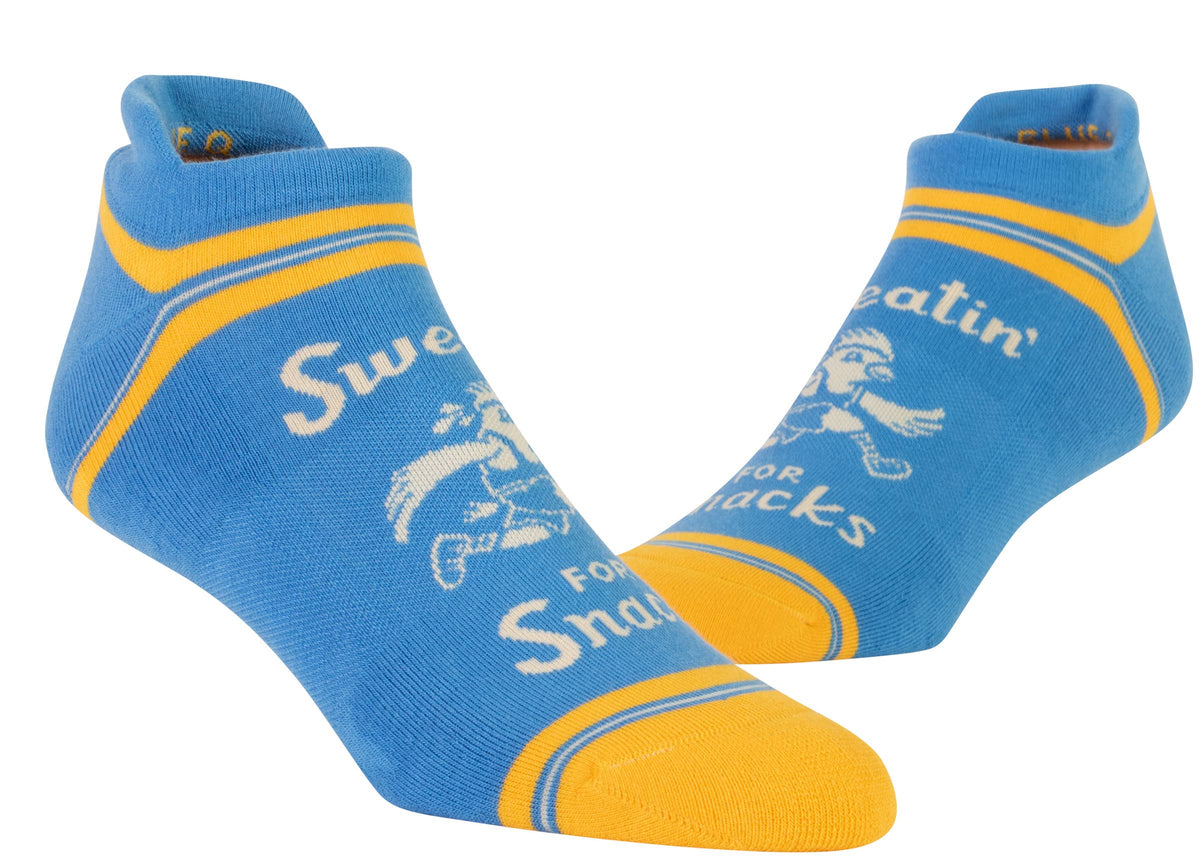 Sweating for snacks - funny womens trainer socks | Laughing Sisters UK
