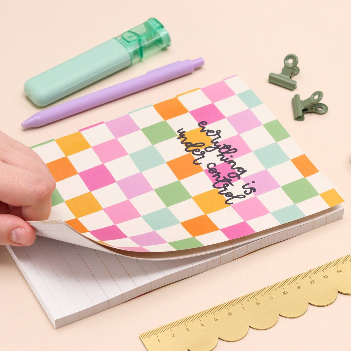 Everything is under control - colourful A5 notebook | Laughing Sisters UK