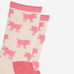 Pink Pig Women's Bamboo Socks | Laughing Sisters UK