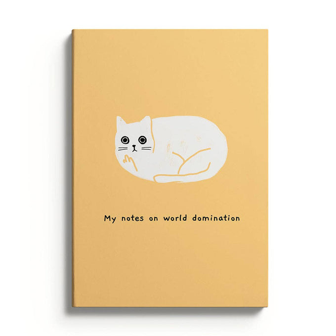 Notes on world domination - Funny Ken the Cat Stationery | Laughing Sisters UK