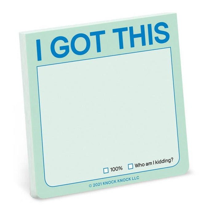 I Got This sticky note pad | Funny Stationery from Laughing Sisters