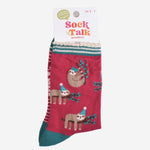 Party Sloth Fun Women's Bamboo Socks | Laughing Sisters UK