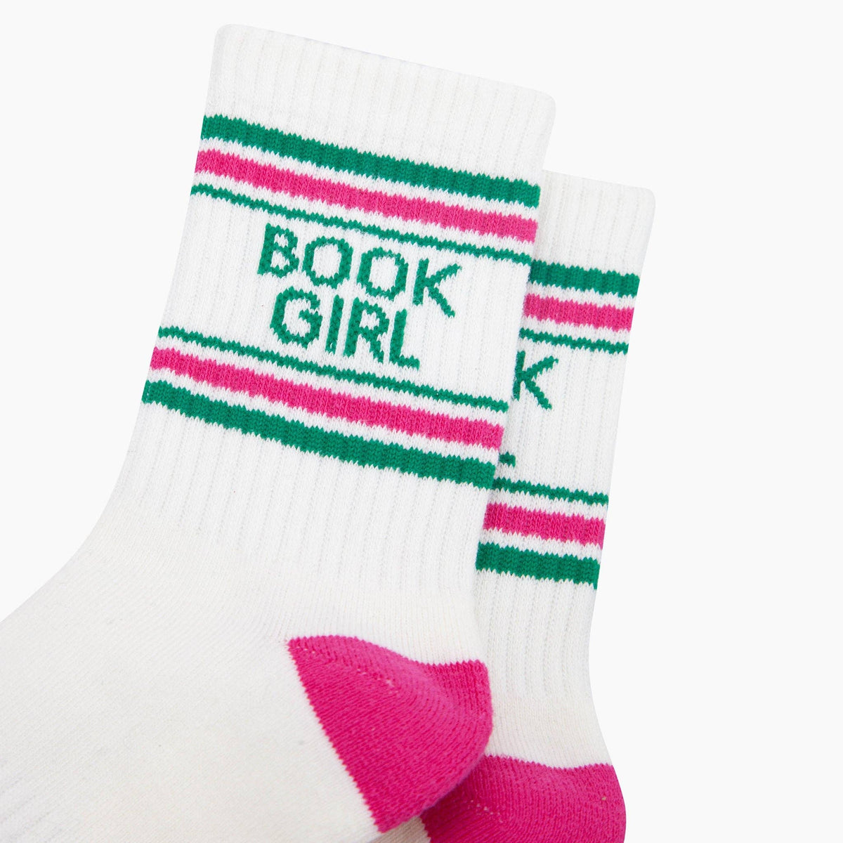 Book Girl - Organic Cotton Women's Sports Socks. Gifts for book lovers | Laughing Sisters UK